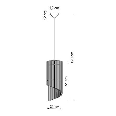 Lampe pendante ALEXIA en bois