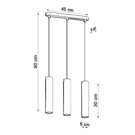 Lampe suspendue LUVO 3L