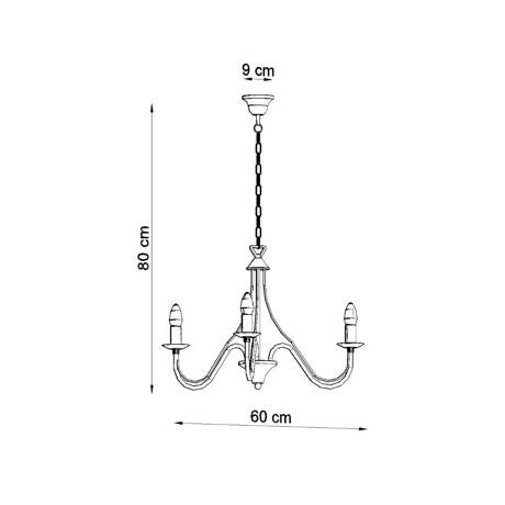 Lustre MINERWA 3 noir